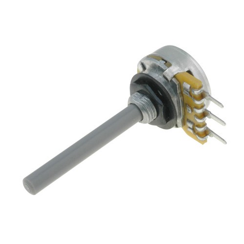 Potmeter mono logaritmisch 4mm as 100K Omeg