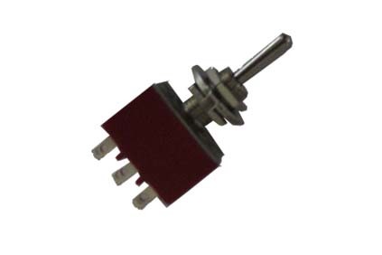 TUIMELSCHAKELAAR MINI 3XOM MET MIDDENSTAND 250VAC 3A/125VAC