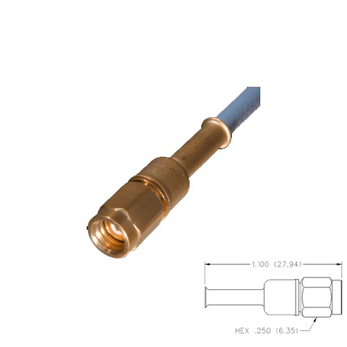 SMC crimp plug male RG161-174-188-316 kabel