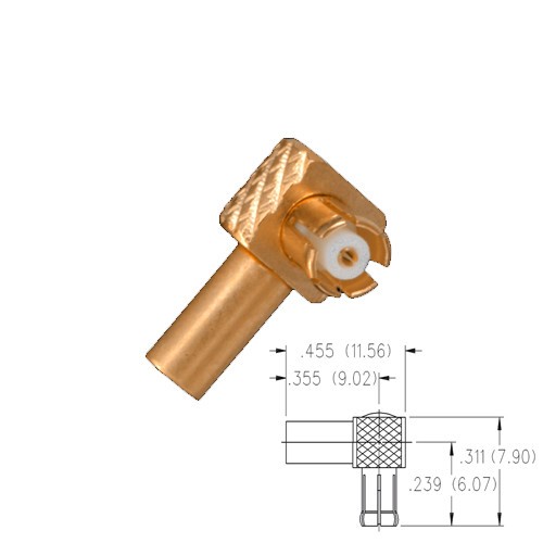 MCX crimp plug male haaks reverse polarity RG316-188-161-174