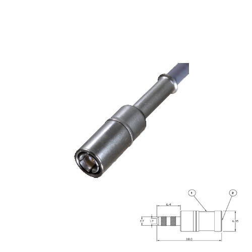SMB crimp plug female RG174-188-316 kabel