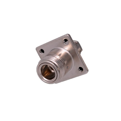 N soldeer chassisdeel vierkant female RG58 kabel