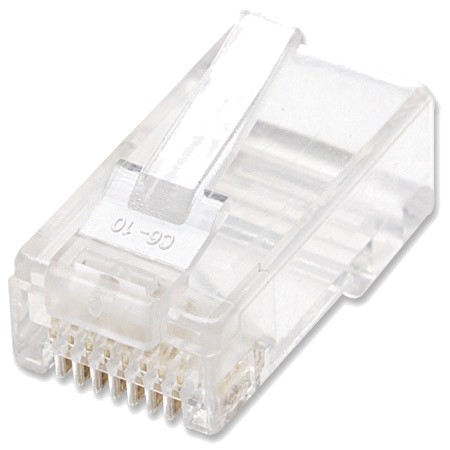 Cat5e RJ45 connector 8P8C voor ronde kabel 3-voudig