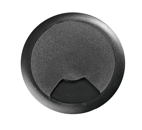 Doorvoer doos -deksel zwart voor 60mm gaten