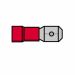 Fast-On male stekker 6,4x0,8mm rood (per 100)